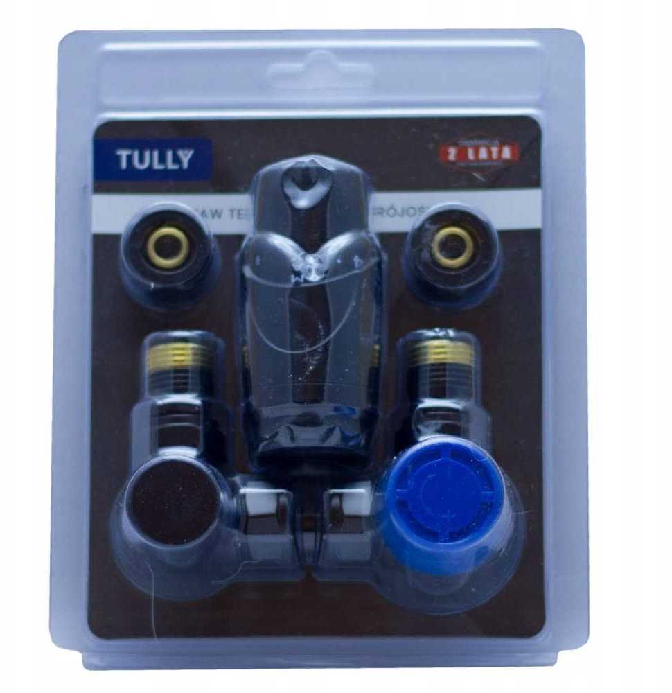 Schlosser Tully trijų ašių termostatinis komplektas, juodas TZTT/C