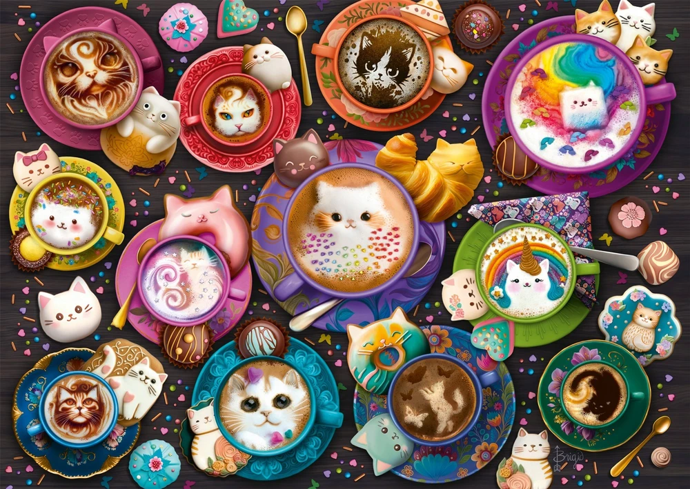 Dėlionė Schmidt Spiele Puzzle PQ 500 Kotppuccino G3