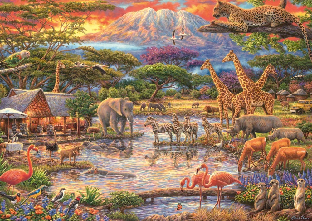 Dėlionė Schmidt Spiele Puzzle PQ 500 rojus pagal Kilimandžarą G3