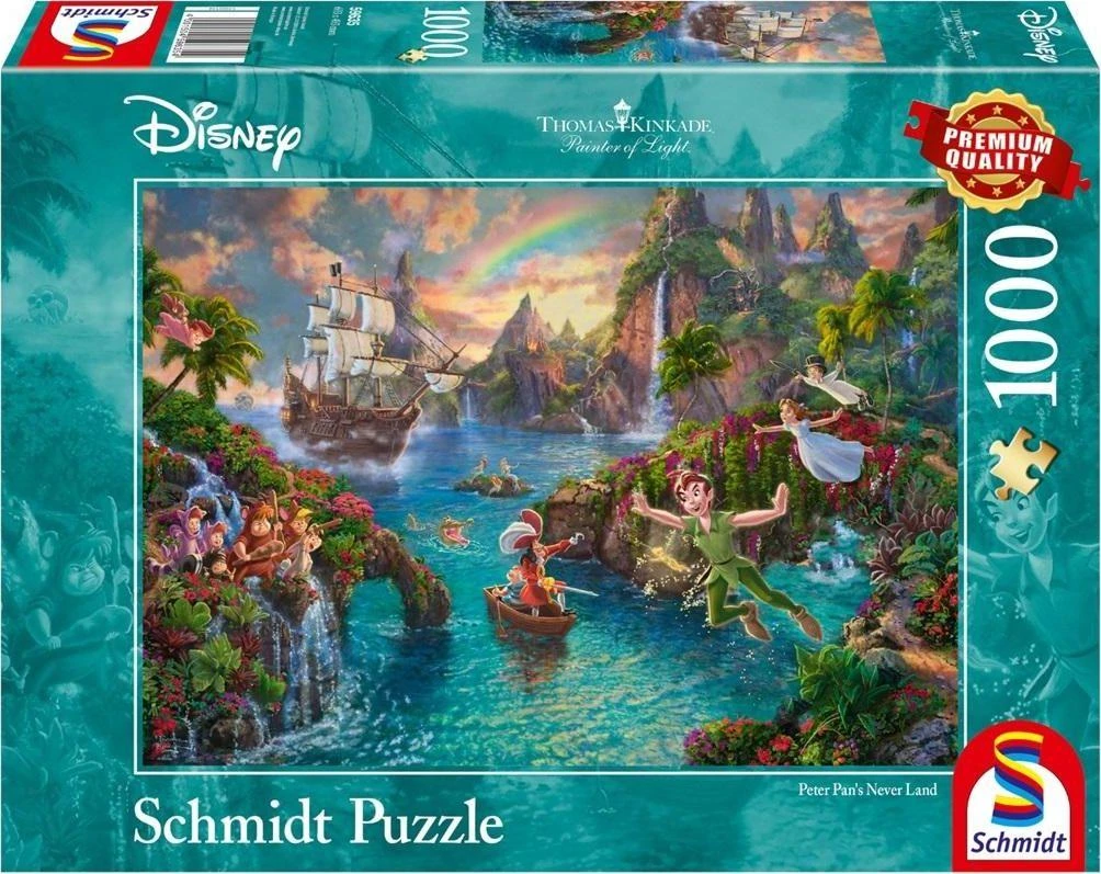 Schmidt Spiele Dėlionė Schmidt žaidimams Schmidt žaidimai Puzzle PQ 1000 Piotruś Pan (Disney) G3