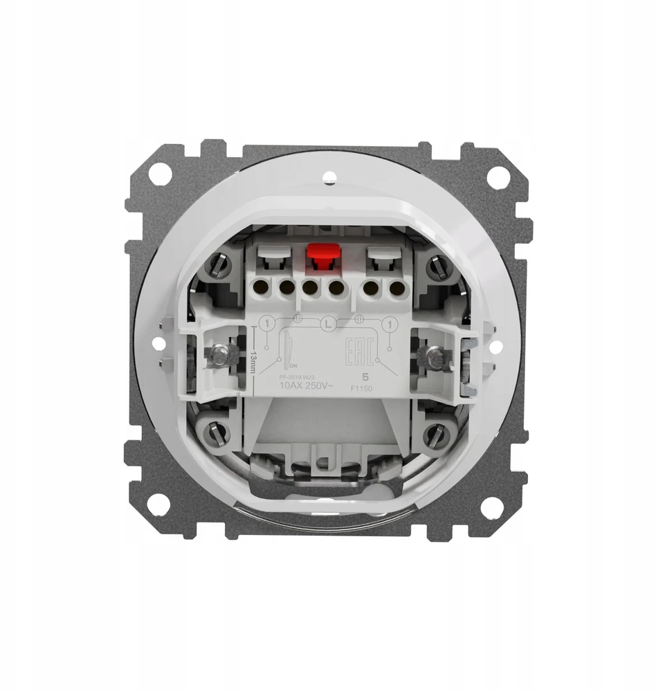 Jungiklis SCHNEIDER SEDNA DESIGN, 2 klav., IP44, balt.spalv.