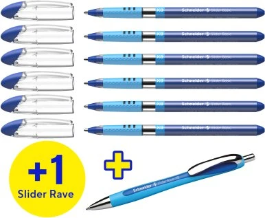 Schneider Długopis Slider Basic XB Rave 6er Mėlyna