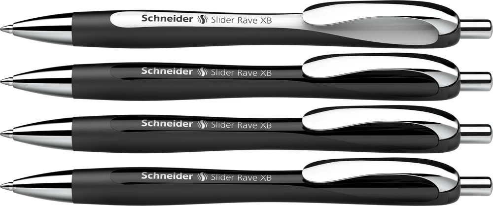 Schneider Długopis Slider Rave XB juoda Pudełko 4 vnt. (50-132584)