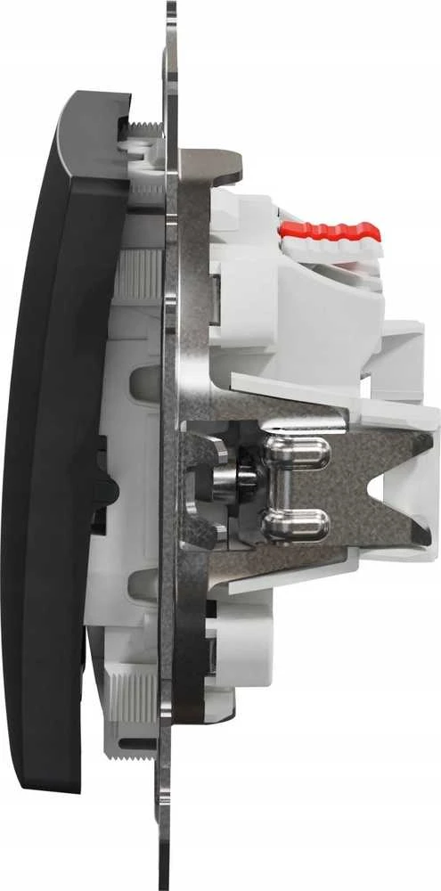 Schneider Electric RINGER Juodas ANTHRACITE CORE DES