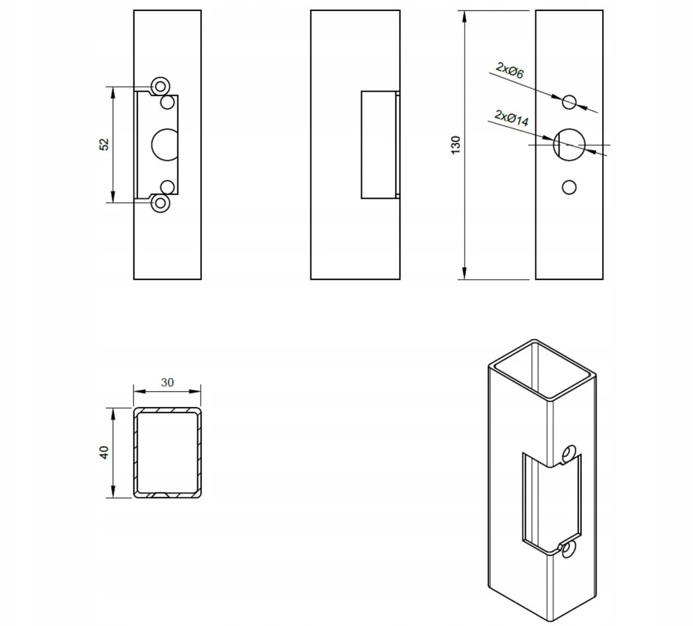 Schneider Electric PUSZKA DO ZACZEPÓW ELEKTROMAGNETYCZNYCH OK-Z5B BIRA