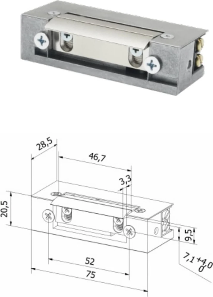 ELEKTROMAGNETINĖ UŽKABA S12U Hartte BIRA