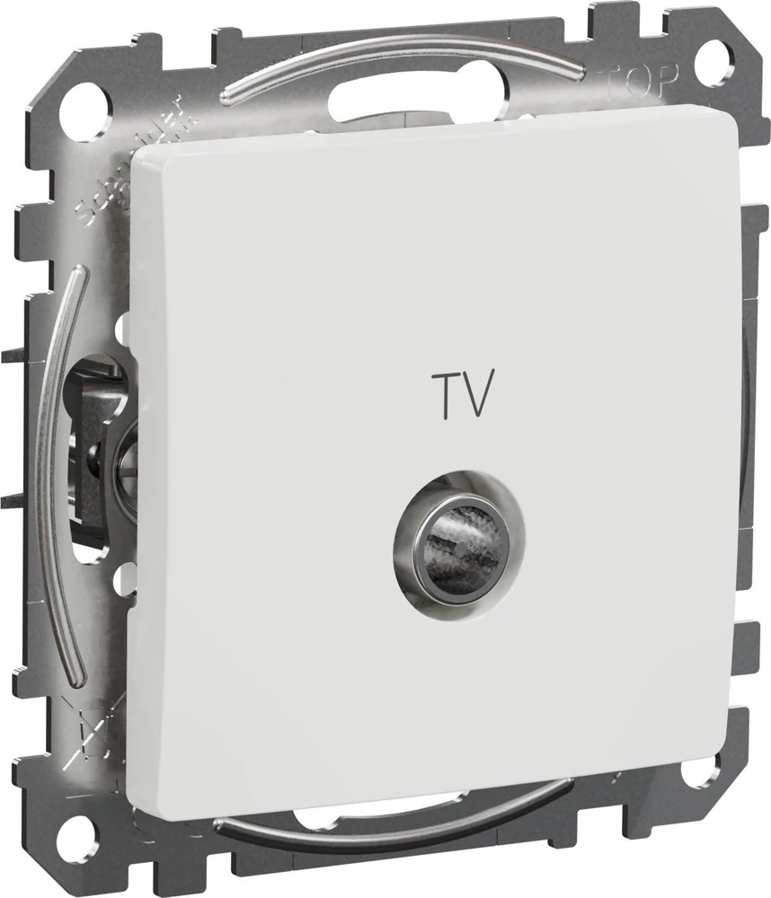 Antenos lizdas SCHNEIDER SEDNA DESIGN, baltos spalvos