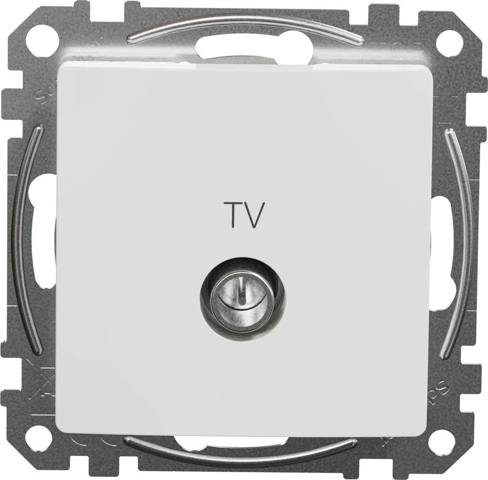 Antenos lizdas SCHNEIDER SEDNA DESIGN, baltos spalvos