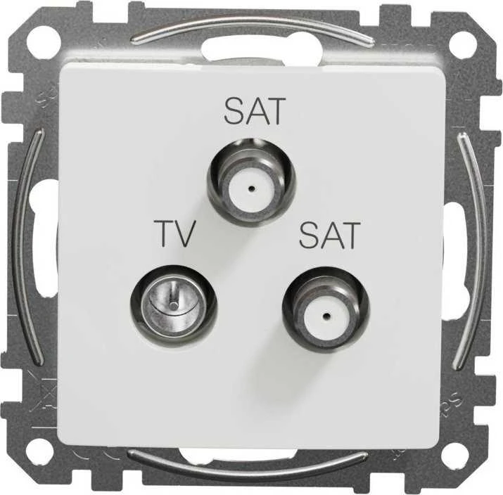 Schneider Electric GN TV/SAT/SAT KOŃC.4DB Baltas SEDNA DES (SDD111481S)