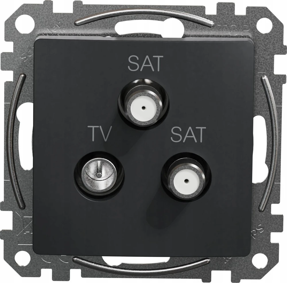 Schneider Electric GN.TV/SAT/SAT KO.4DB Juodas AN.SEDNA DES