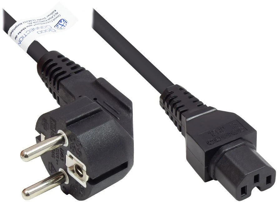 „Schneider Electric Good Connections“ apsauginė jungtis, skirta C15, juoda, 1 m