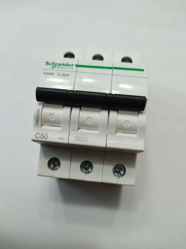 Schneider Electric grandinės pertraukiklis 3P C 50A 6kA AC K60N-C50-3 A9K02350