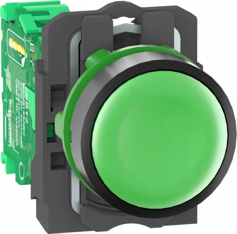 Schneider Electric Harmony XB5R belaidė ir be akumuliatoriaus mygtuko galvutė su siųstuvu Žalias Plastic ZB5RTA3