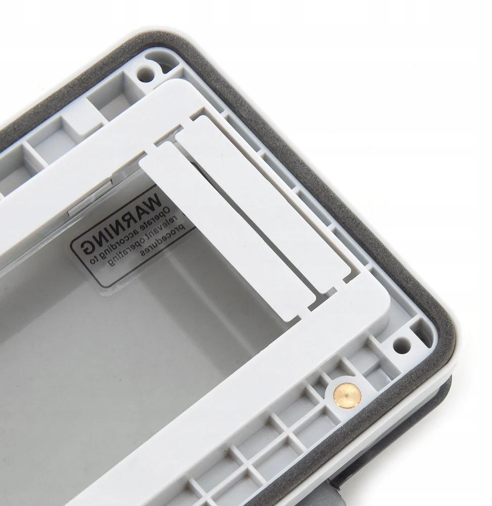 Schneider Electric Hermetiškas apžiūros langas, IP67 8 moduliai su TH35 bėgeliu ir tvirtinimo laikikliu modulinei įrangai, W-IP67-8