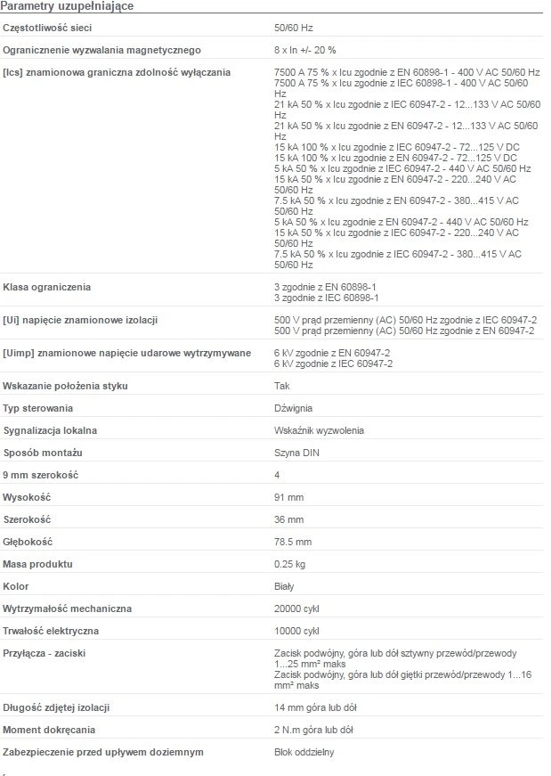 „Schneider Electric“ grandinės pertraukiklis iC60H-C20-2 C 20A, 2 polių (A9F07220)