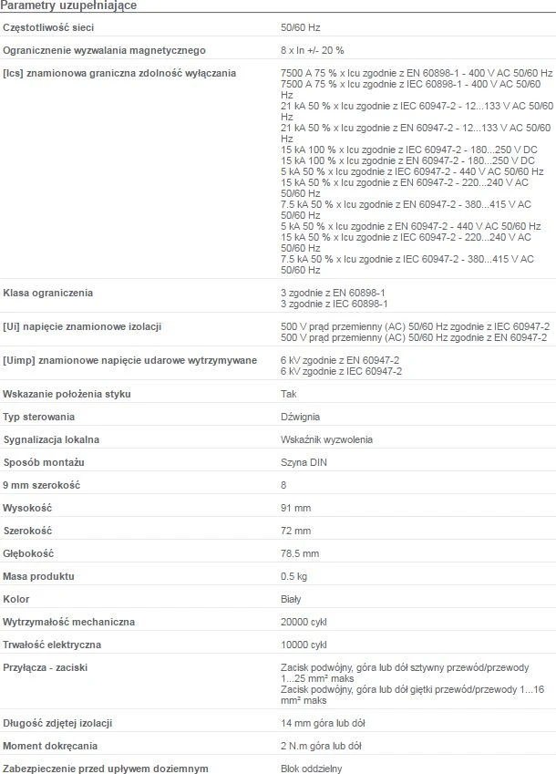 Schneider Electric grandinės pertraukiklis iC60H 4P 25A charakteristika C (A9F07425)