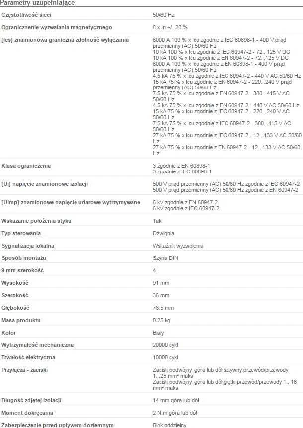 „Schneider Electric“ grandinės pertraukiklis iC60N-C16-2 C 16A, 2 polių (A9F04216)