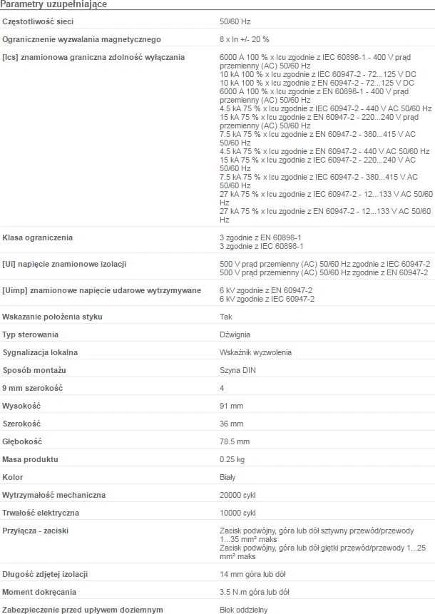 Schneider Electric grandinės pertraukiklis iC60N 2P 40A charakteristika C (A9F04240)
