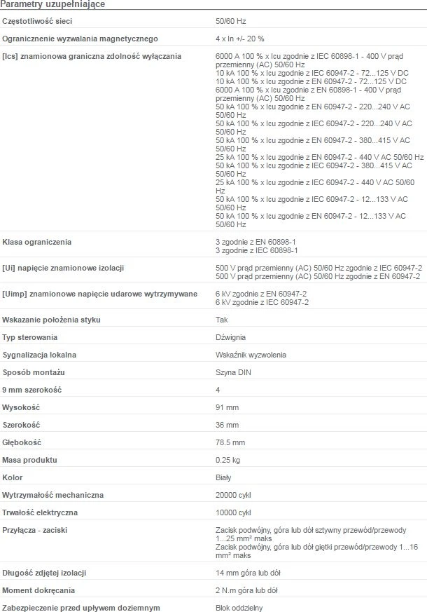 Schneider Electric grandinės pertraukiklis iC60N 2P 2A charakteristika B (A9F03202)