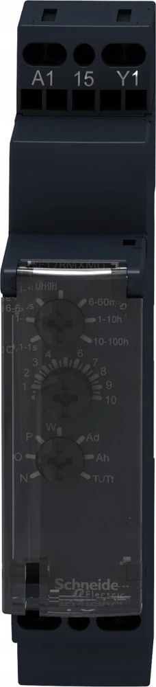 Schneider Electric „Harmony Time“ serijos ant DIN bėgelio montuojama laikmačio relė, 24–240 V AC/DC, 1 kontakto, 0,05–1 s,