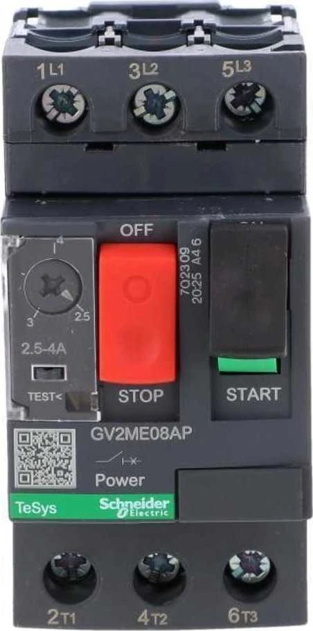 „Schneider Electric“ IŠJUNGTA VARIKLIS 2.5-4A GV2ME..AP