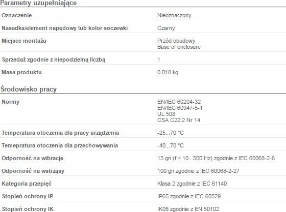 Schneider Electric 2 padėčių juoda jungiklio pavara be spyruoklinio grąžinimo (ZA2BD2)