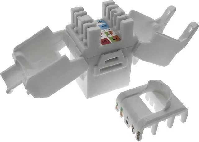 Schneider Electric „Keystone“ lizdas, RJ45, be įrankių, neekranuotas, kat. 6A, Q-LANTEC