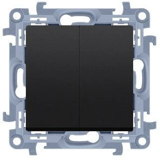 Schneider Electric Kontak Simon KONTAKT SIMON 10 MODUŁ JUODA MAT ŁĄCZNIK UNIWERSALNY 2X ZACISKI ŚRUBOWE 10AX 250V