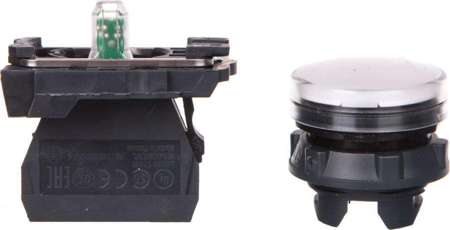 Schneider Electric 22mm baltos spalvos signalinė lemputė 24V AC / DC XB5AVB1