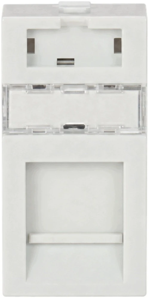 Schneider Electric Prancūziško stiliaus Solarix modulis, 22,5 x 45 mm, skirtas 1 kertiniam akmeniui tiesiai baltas SXF-M-1-22,5-WH-P