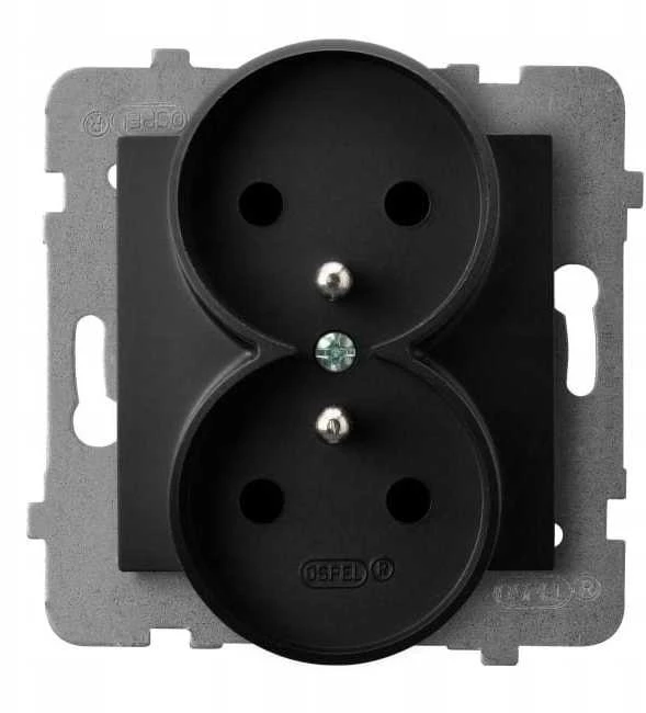 Schneider Electric Ospel GN.2-KR.Z/U JUODA MAT AS