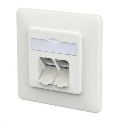 Schneider Electric METZ CONNECT lizdas E-DAT C6A LSA++ 2 portų įleidžiamas baltas (130E381027-I)