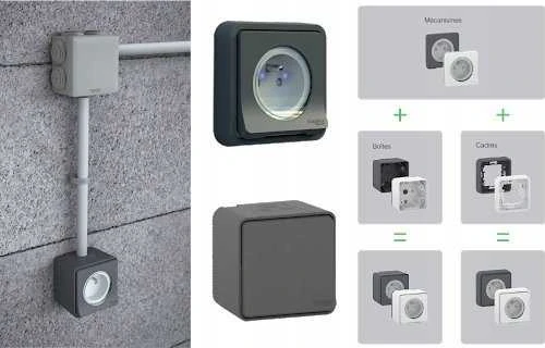 Schneider Electric Mureva stiliaus antracito mygtukas MUR35026