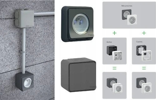 Schneider Electric Mureva Style Dviguba laiptų jungtis antracitas MUR35022