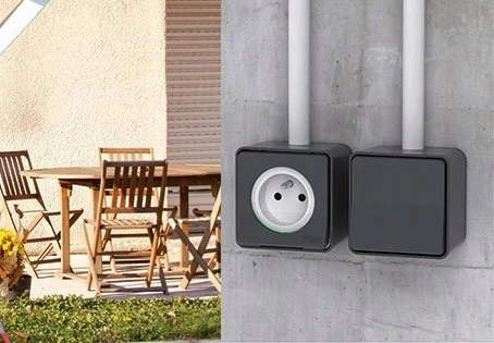 Schneider Electric Mureva Style Dviguba laiptų jungtis antracitas MUR35022