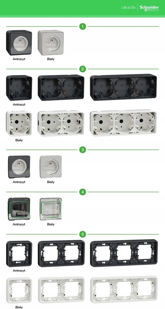 Schneider Electric Mureva Style Dviguba laiptų jungtis antracitas MUR35022