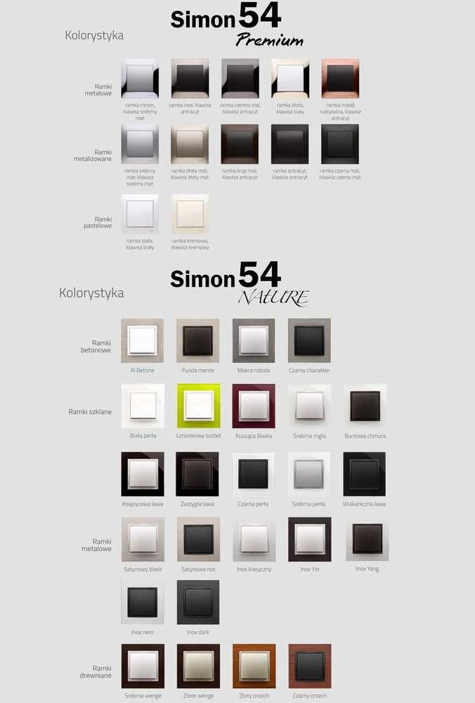 Kontak Simon DOUBLE ROLLER BLIND SWITCH TWO-POSITION DEZ2.01/49-SIMON54 Premium 230 V 6 A