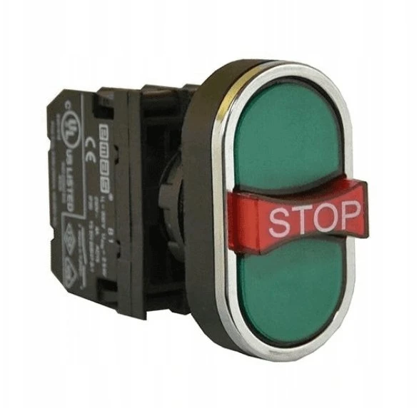 Schneider Electric Emas 3 JUNGIKLIS ŽALIAS STOP NE+NC+NE