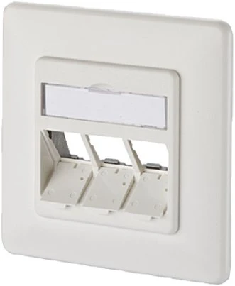 Schneider Electric Puszka instalacyjna modułu METZ CONNECT, 3 porty, czysta biel (26.11.0687)