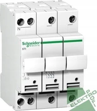 Schneider Electric Saugiklio pagrindas STI 3P+N 500V A9N15658