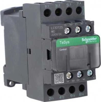 Schneider Electric Maitinimo kontaktorius 25A 4P 220V DC 1Z 1R LC1DT25MD