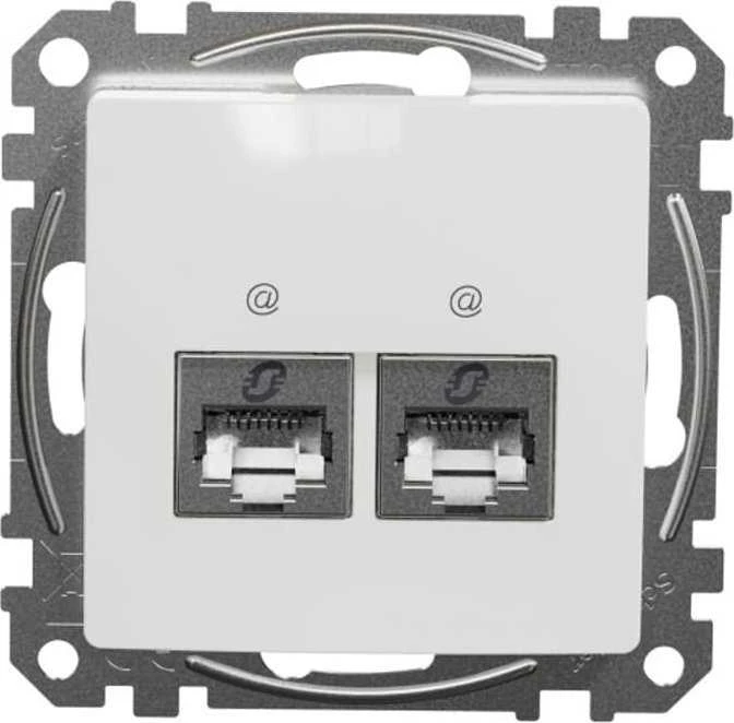 Schneider Electric Sedna Design Kompiuterio lizdas 2xRJ45 kat.5e UTP baltas SDD111452