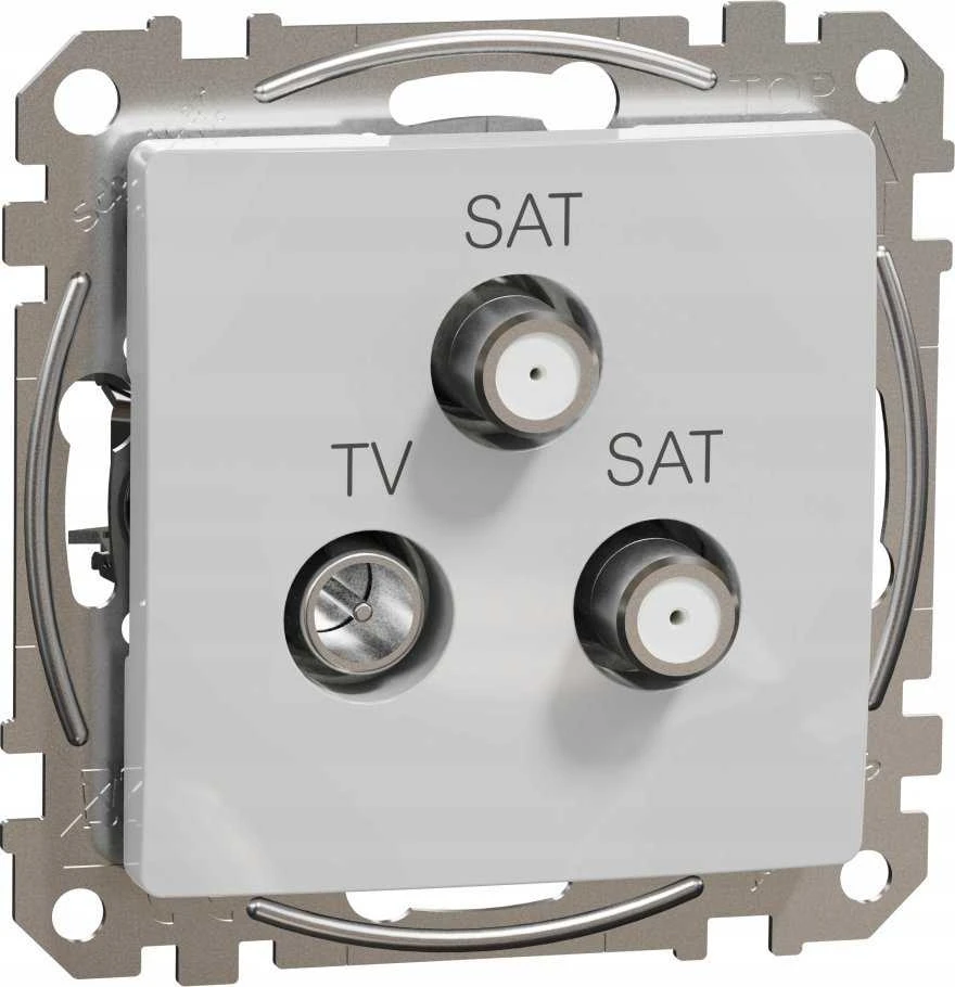 Schneider Electric Sedna Design, Lizdas TV/SAT/SAT końcowe (4dB), Sidabrinė aliuminio