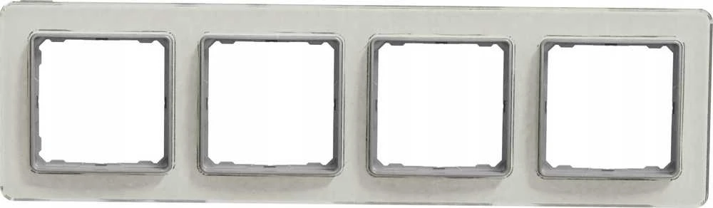 Schneider Electric Sedna Elements, 4 dalių rėmas, baltas stiklas