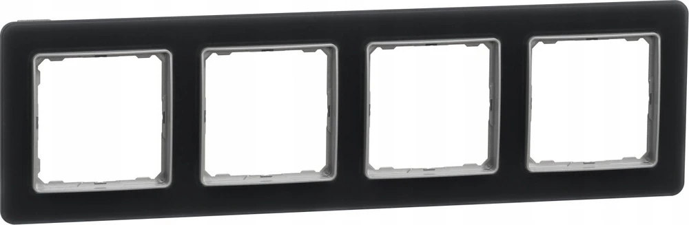 Schneider Electric Sedna Elements, 4 dalių rėmas, rūkytas stiklas