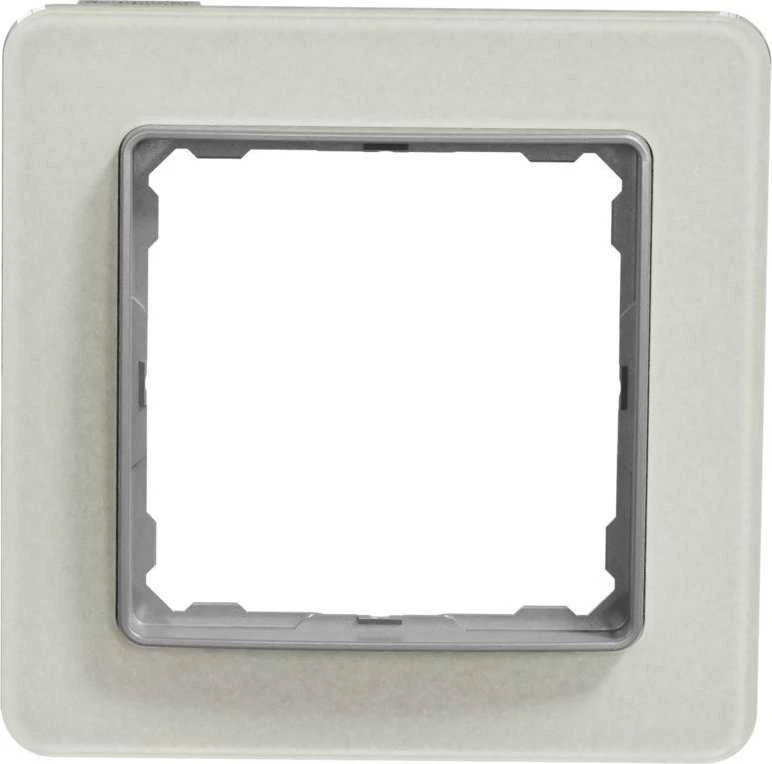 Schneider Electric Sedna Elements, vienpusis rėmas, baltas stiklas