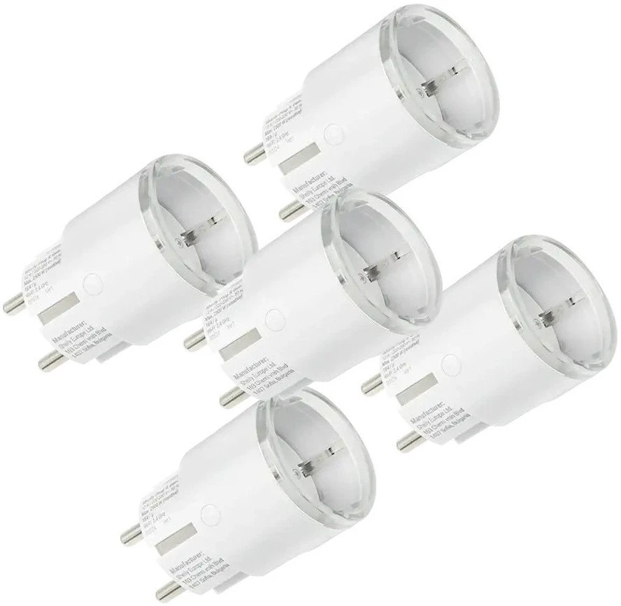 Shelly Plug S MTR Gen3 12A (balta, 5 vnt.)