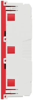 „Schneider Electric“ kištukas 2P, 16A, 3xSCHUKO, raudonas