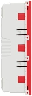„Schneider Electric“ kištukas 2P, 16A, 3xSCHUKO, raudonas