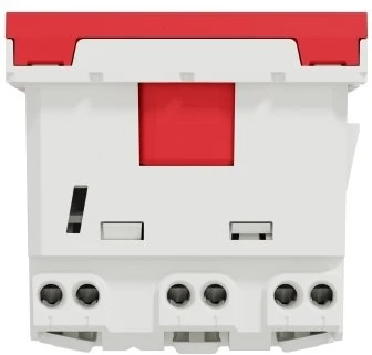 „Schneider Electric“ kištukas 2P, 16A, 3xSCHUKO, raudonas